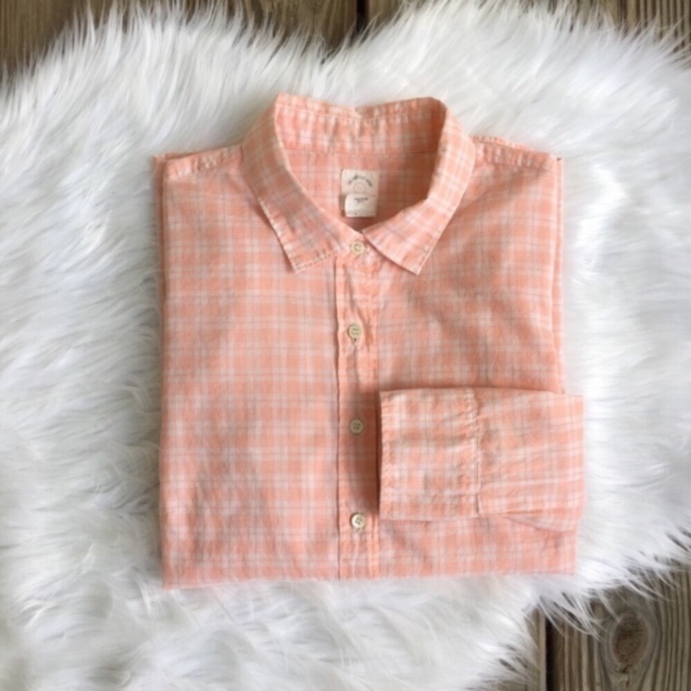 J Crew The Perfect Shirt Gingham Plaid Button Down